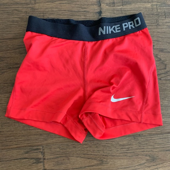 red nike spandex